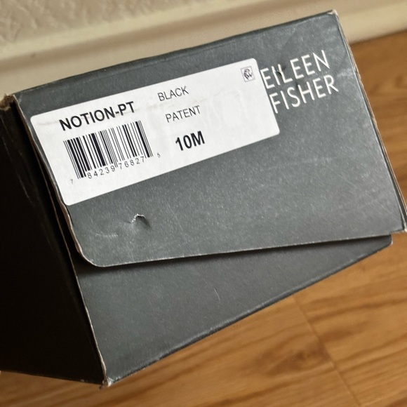 Eileen Fisher Black Patent Notion Ballet Flat - Picture 5 of 5